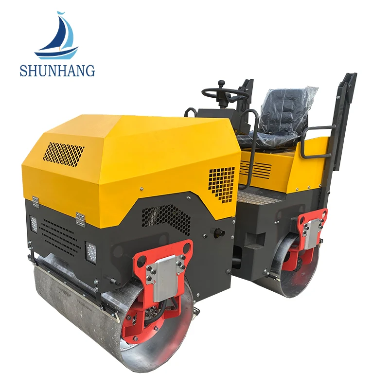 1000mm Double Drum nén 4 tấn con lăn đường lái xe