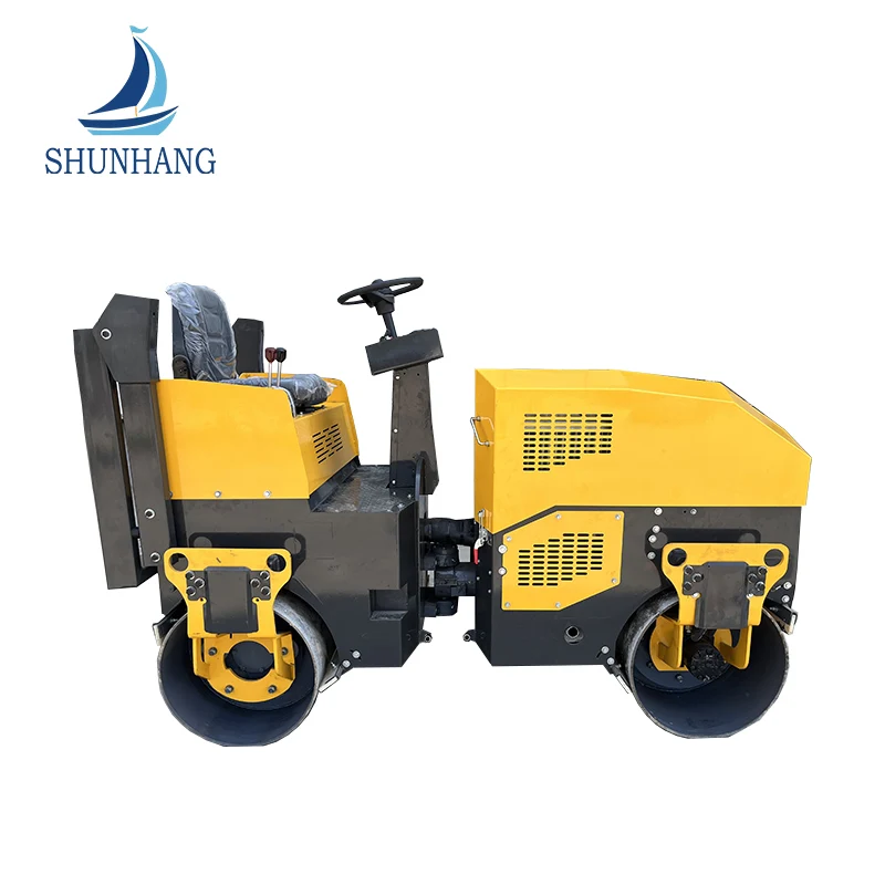 Bước vào trống kép 1200mm 4,5 tấn con lăn đường lái xe