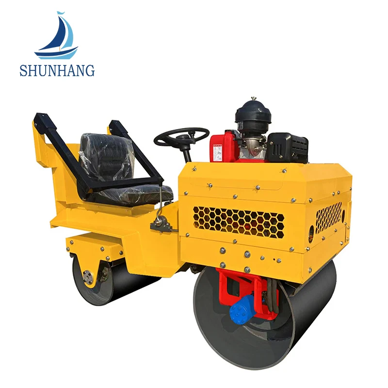 700mm Double Drum nén 2.8Thtons Lái xe con lăn đường