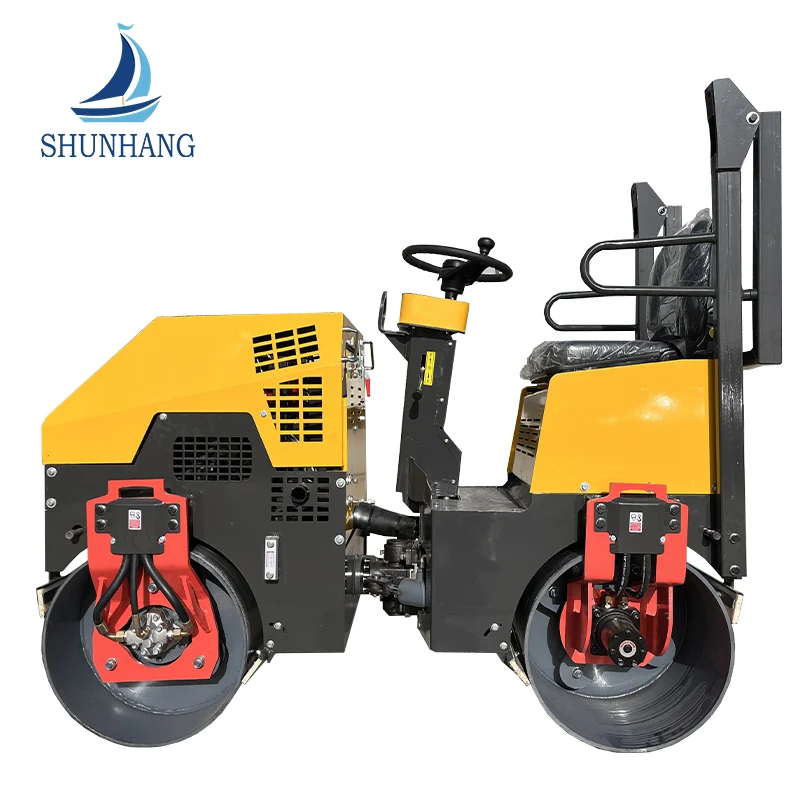 800mm Double Drum nén 3 tấn con lăn đường lái xe